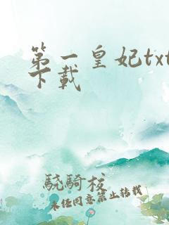 第一皇妃txt下载