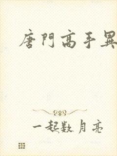 唐门高手异界游