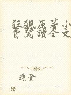 狂飙原著小说免费阅读全文