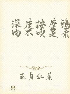 深度按摩鸦鸦吃肉不吃是素笔