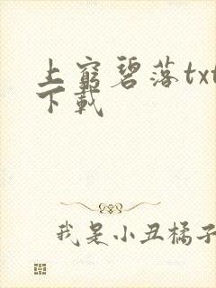 上穷碧落txt下载