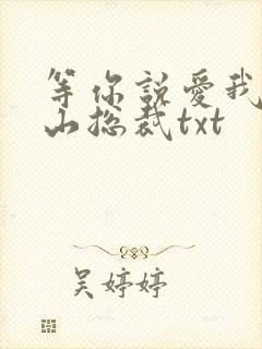 等你说爱我之冰山总裁txt