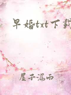 早婚txt下载