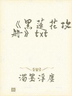 《黑莲花攻略手册》txt