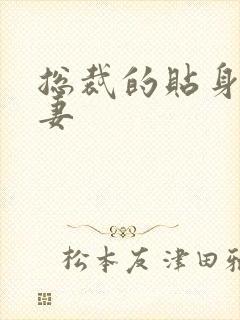 总裁的贴身下堂妻