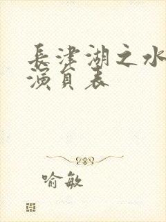 长津湖之水门桥演员表