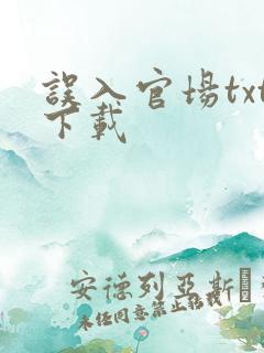 误入官场txt下载