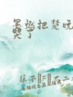 墨燃把楚晚宁C哭了