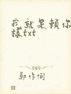 我就是赖你 怎样txt