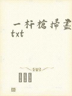 一杆枪扫尽全家txt