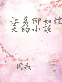 江易柳如烟秦少天的小说