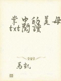 掌中的美母版主txt阅读