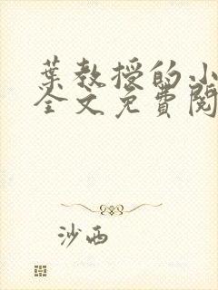 叶教授的小黏糖全文免费阅读