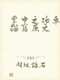 掌中之物车里震描写原文