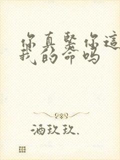 你真紧你这是要我的命吗