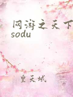 网游之天下无双sodu