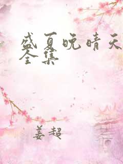 盛夏晚晴天小说全集