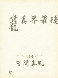 修真界最后一条龙