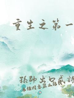 重生之第一名媛