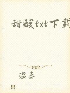 甜酸txt下载