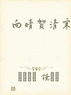 向晴贺清寒小说
