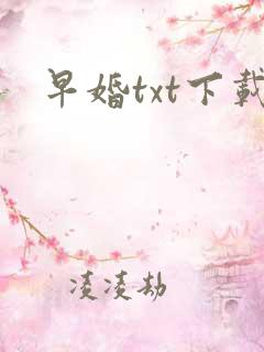 早婚txt下载