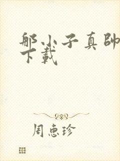 那小子真帅小说下载