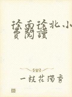 徐南徐北小说免费阅读