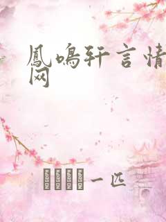 凤鸣轩言情小说网