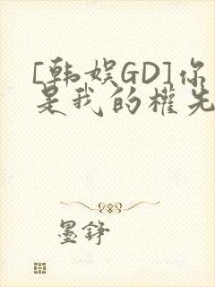 [韩娱GD]你是我的权先生