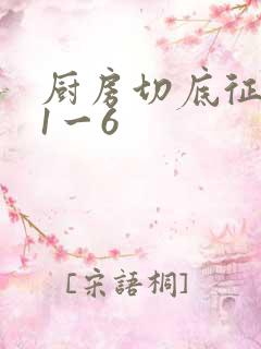 厨房切底征服岳1一6