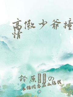 高傲少爷撞到爱情