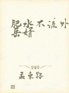 肥水不流外人田岳婿