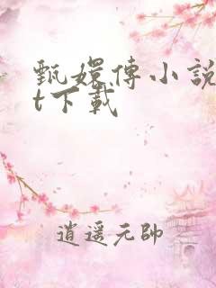 甄嬛传小说txt下载