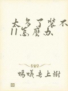 太多了装不下h11怎么办