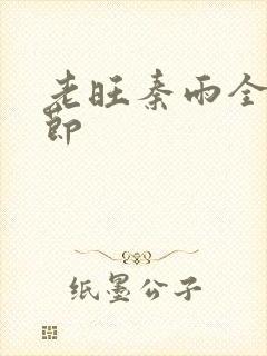 老旺秦雨全部章节