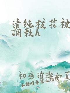 清纯校花被地狱调教h