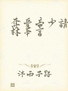 夺爱帝少请放手林辛言