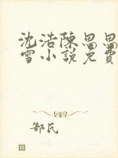 沈浩陈思思秦菲雪小说免费阅读笔下载