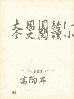 大团圆结1一6全文阅读小说