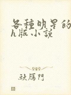 各种明星的综艺h版小说