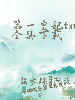 第一皇妃txt全集下载