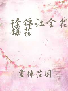 徐锦江金花瓶楷梅花