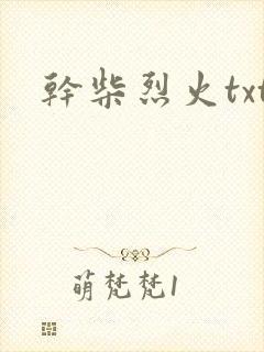干柴烈火txt