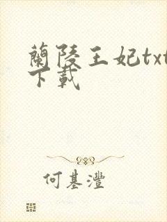 兰陵王妃txt下载