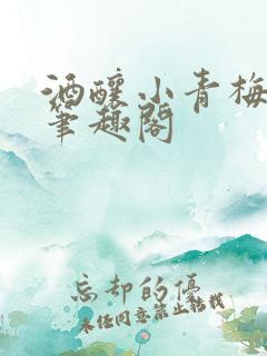 酒酿小青梅po笔趣阁