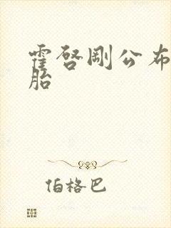 霍启刚公布龙凤胎