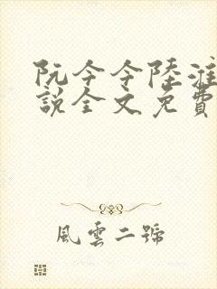 阮今今陆淮骁小说全文免费阅读
