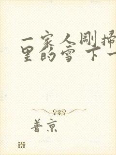 一家人刚扫完院里的雪 下一秒白干