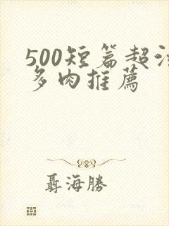500短篇超污多肉推荐